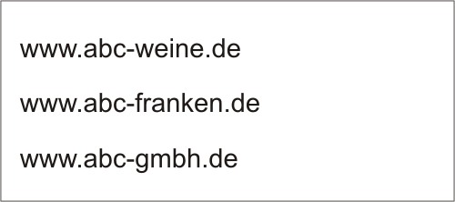 Namenszusätze für Domains Namenszusätze für Domains