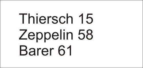 Adressen als Geschäftsnamen - Beispiele zur Illustration