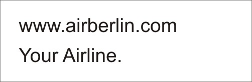 Air Berlin-Claim „Your Airline.“