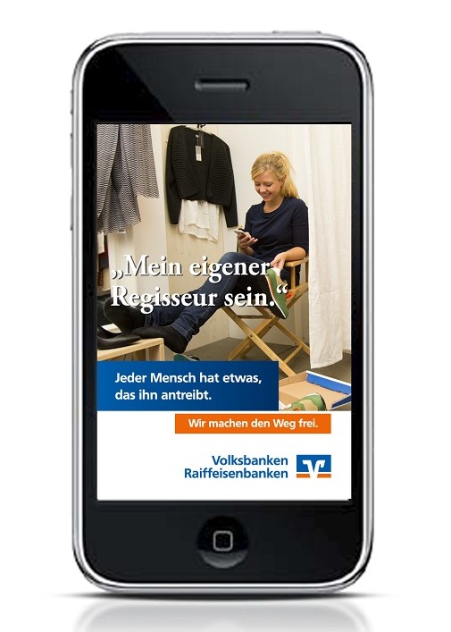 Startscreen der Mobile App der DZ Bank „Kartenregie“