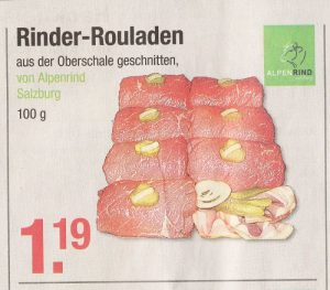 Rouladen von Alpenrind, Salzburg Rinder-Rouladen von Alpenrind, Salzburg