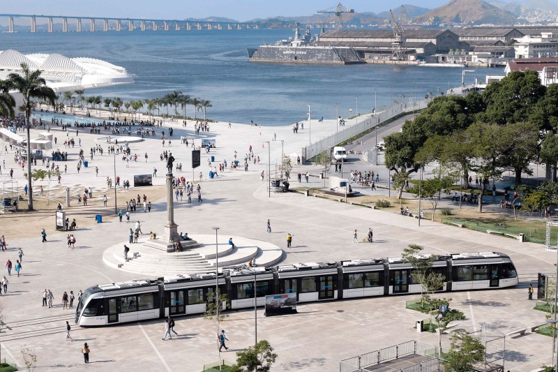 Tram mit Knorr-Bremse-Komponenten Tram in Brasilien