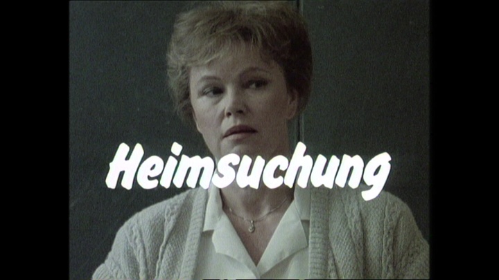 Standbild aus dem Film Heimsuchung, Filmtitel am Ende