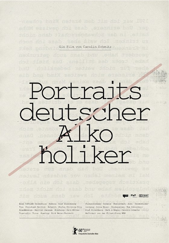 Cover DVD + Filmplakat Portraits Deutscher Alkoholiker